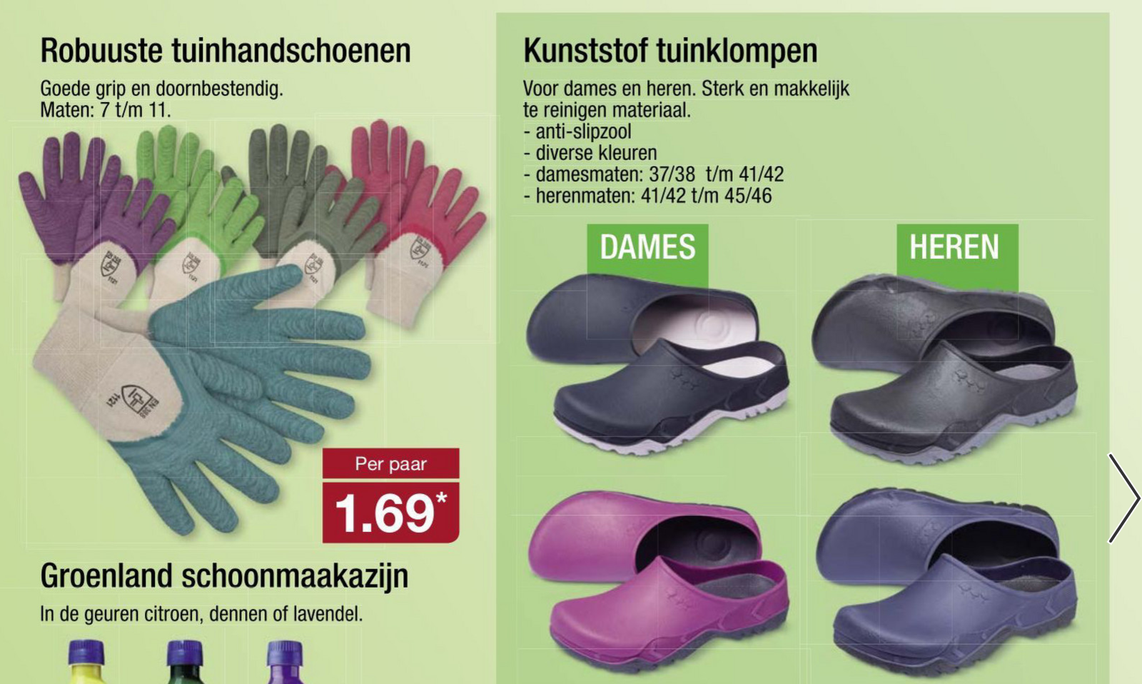 Tuinschoenen action sale