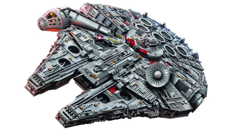 the millennium falcon lego set