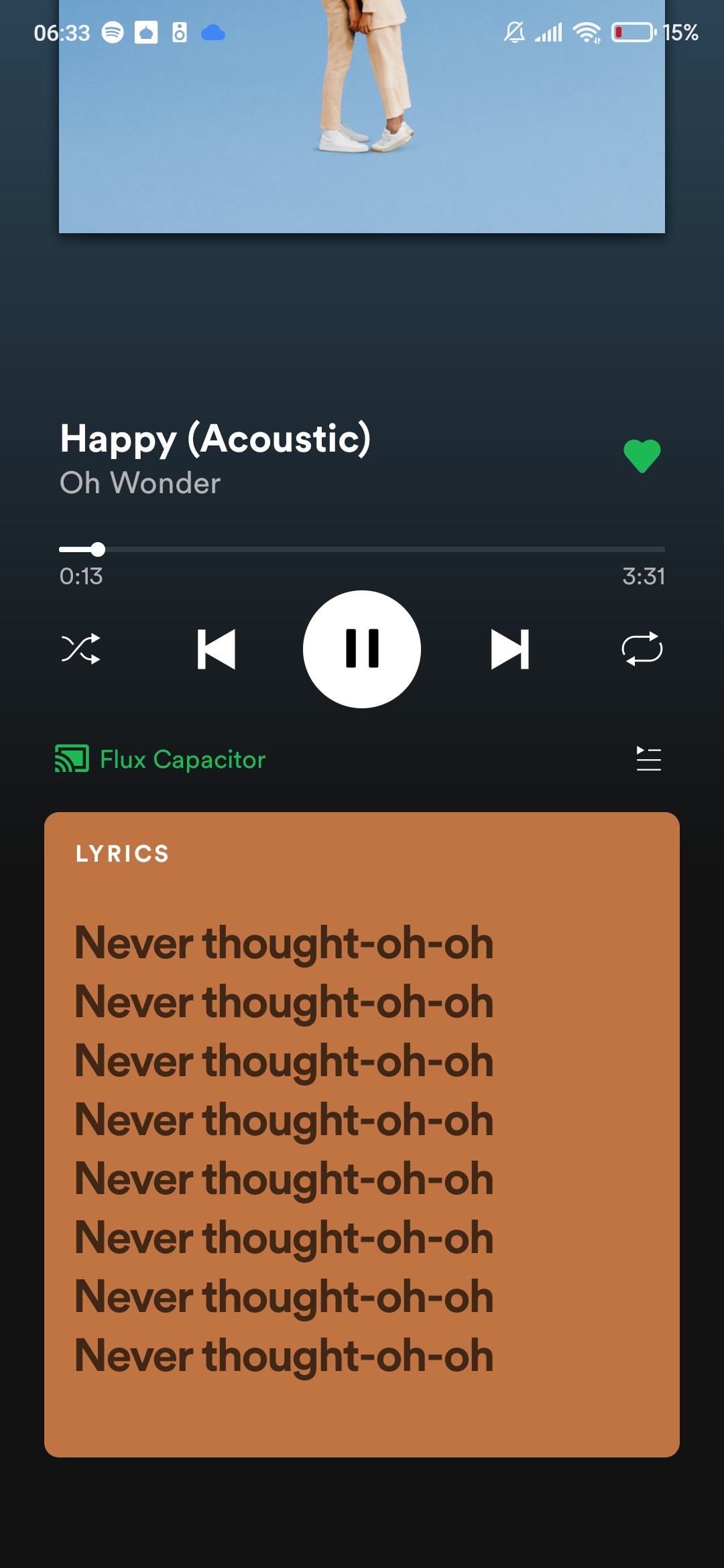 spotify lyrics android not showing