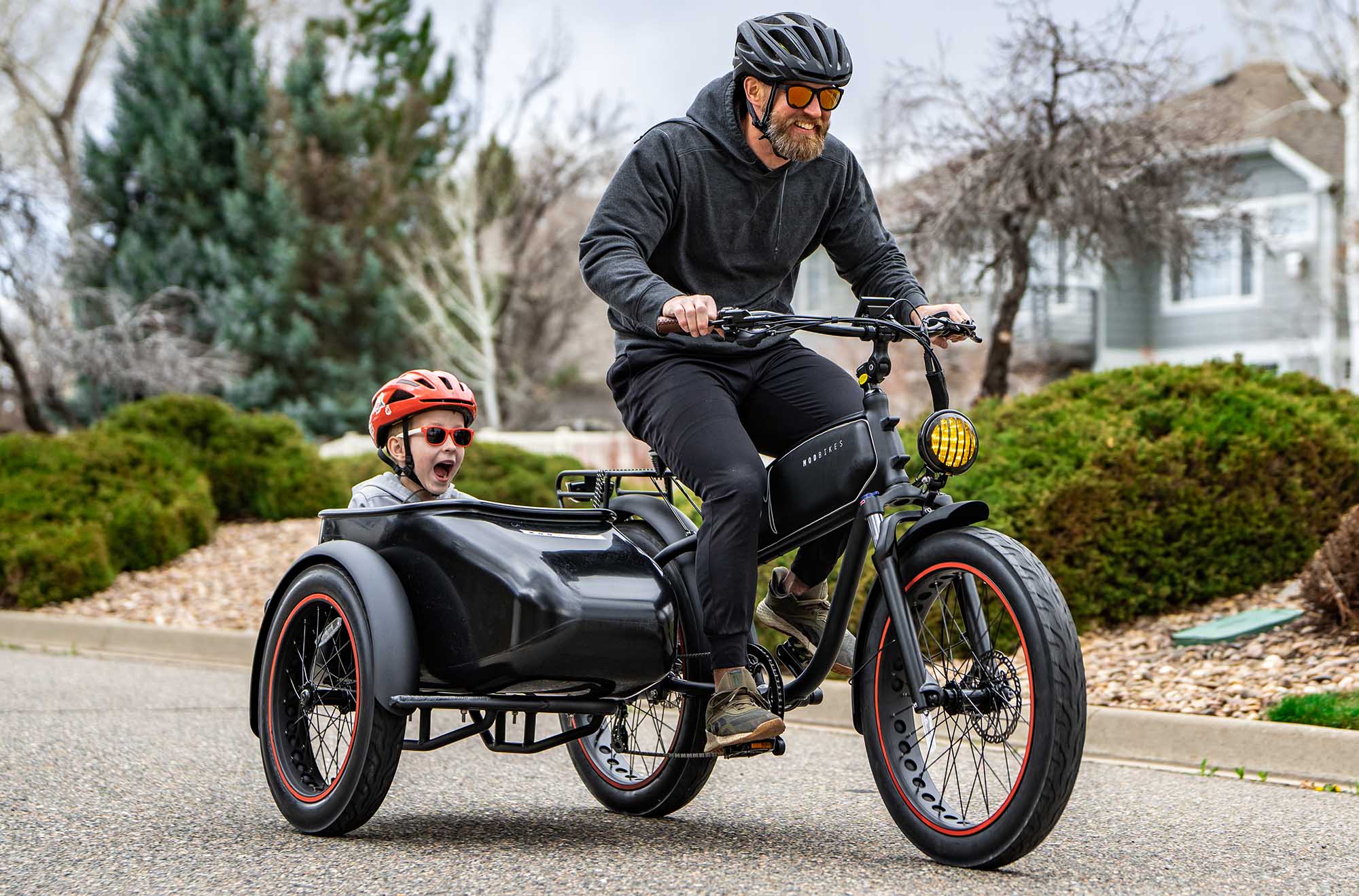 Mod Easy Sidecar 3: deze elektrische fiets is net een moderne zijspanmotor.